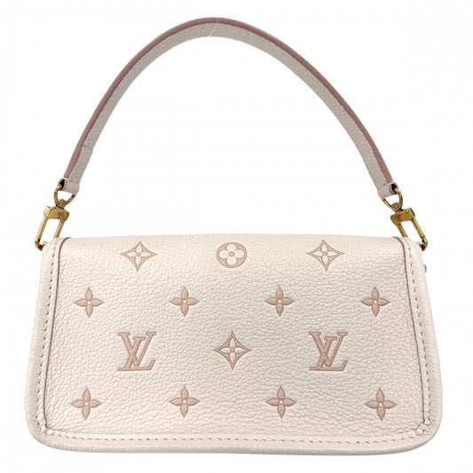LOUIS VUITTON ルイヴィトン 2WAY ナノディアヌ ハンドバッグ ミニバッグ ショルダーバッグ M13642 モノグラムアンプラント ベージュ ピンク ゴールド金具 レディース【中古品】