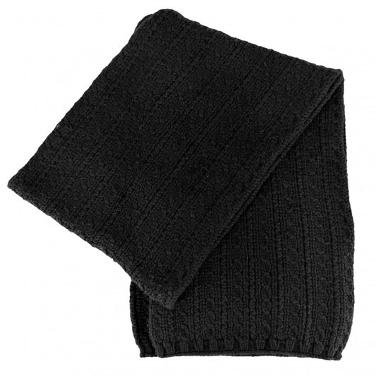 【開店SALE】 CHANEL シャネル マフラー ファッションアイテム ニット ココマーク ココ チェーン 秋 冬 カシミヤ ブラック 黒 レディース【中古品】