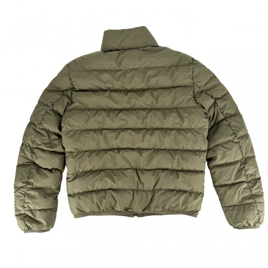 MONCLER モンクレール ダウンジャケット ロゴ BAUDIENT ボーディエント アウター ジップアップ サイズ2 K20911A00138 カーキ シルバー金具 秋 冬 ポリエステル メンズ【中古品】