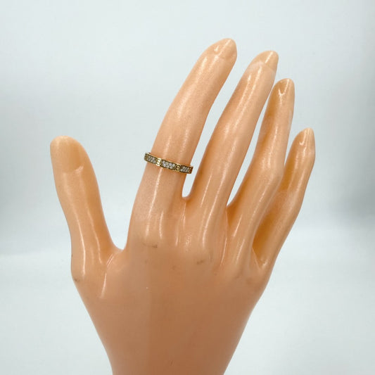 【開店SALE】 CARTIER カルティエ 指輪 ラブリング ミニモデル パヴェ アクセサリー ジュエリー 18金YG Au750 K18イエローゴールド ダイヤモンド計0.19ctct 約7号 B4218100 メンズ 約1.7g【中古品】