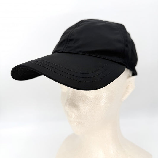 【開店SALE】 PRADA プラダ 帽子 トライアングルロゴ ベースボールキャップ ファッションアイテム RE-NYLON メンズ レディース Sサイズ 2HC274 ナイロン ブラック 黒 シルバー金具 ユニセックス【中古品】