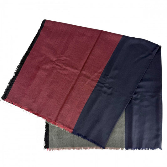 【開店SALE】 HERMES エルメス ストール ショール ファッションアイテム 秋 冬 カシミヤ シルク グリーン 緑 ネイビー 紺 レディース【中古品】