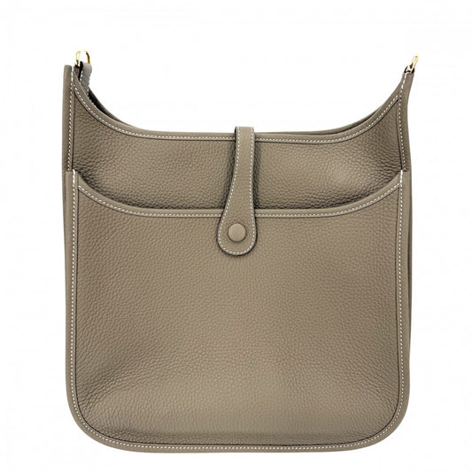 HERMES エルメス ショルダーバッグ エブリン3 エブリンIII PM Evelyne K刻印 レザー ブラウン 茶 ゴールド金具 レディース 2025年【中古品】