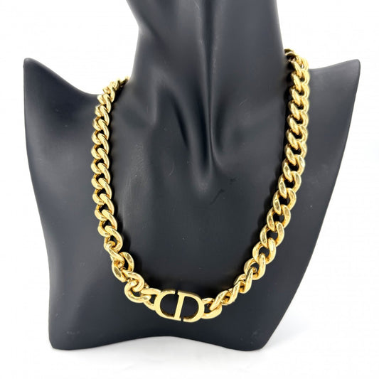 【開店SALE】 Dior ディオール ネックレス 30 モンテーニュ チェーン アクセサリー 小物 ゴールド ユニセックス【中古品】