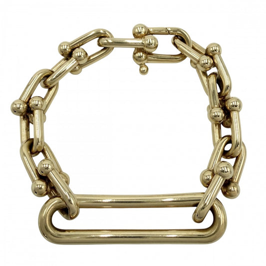TIFFANY&Co. ティファニー ブレスレット ハードウェア リンク ブレスレット アクセサリー ジュエリー 18金YG Au750 K18イエローゴールド ゴールド レディース 約21.1g【中古品】