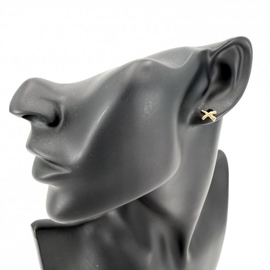 TIFFANY&Co. ティファニー ピアス パロマピカソ キス ジュエリー アクセサリー X 18金YG Au750 K18イエローゴールド レディース 約1.5g【中古品】