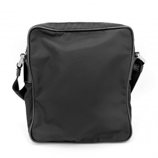 【開店SALE】 PRADA プラダ ショルダーバッグ トライアングルロゴ メンズ レディース 男女兼用 2VH112 ナイロン ブラック 黒 シルバー金具 ユニセックス【中古品】