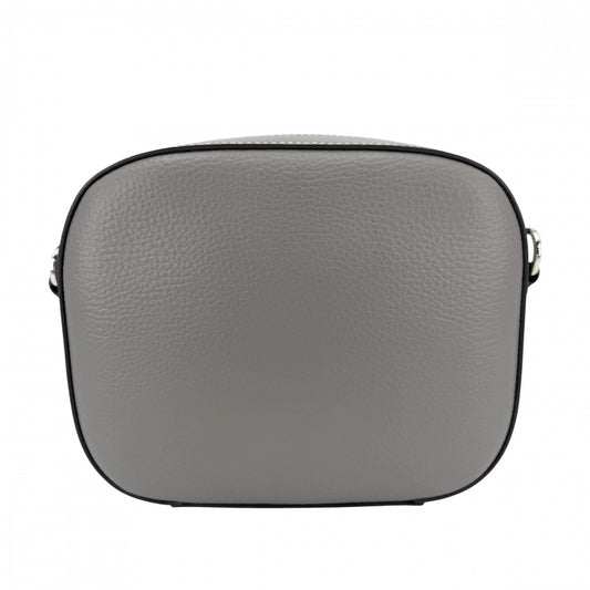 【開店SALE】 Stella McCartney ステラマッカートニー ショルダーバッグ パンチングロゴ カメラバッグ ポーチ付き かばん 鞄 700266 レザー グレー シルバー金具 レディース【中古品】