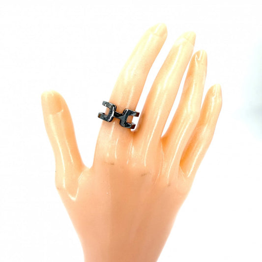 【開店SALE】 HERMES エルメス 指輪 リング Hモチーフ ジュエリー アクセサリー 約9号 レディース 約4.4g【中古品】