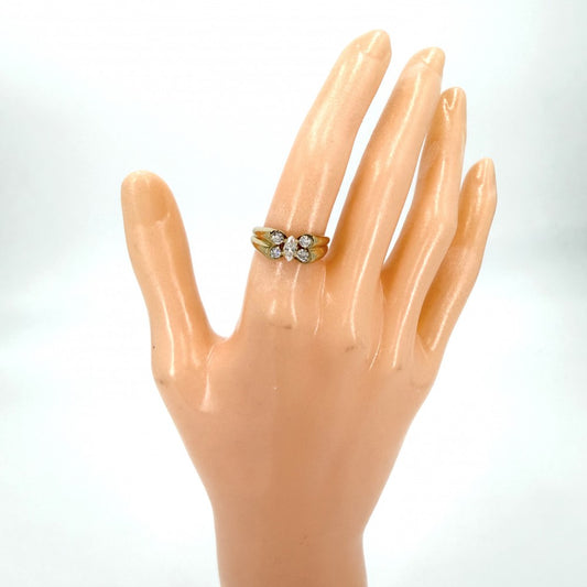 Van Cleef & Arpels ヴァンクリーフ&アーペル 指輪 セリアリング アクセサリー ジュエリー ヴィンテージ Au750 18金YG K18イエローゴールド ダイヤモンド0.54ct 約11号 ゴールド レディース 約4.0g【中古品】