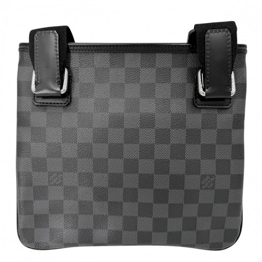LOUIS VUITTON ルイヴィトン ショルダーバッグ ダミエグラフィット トマス かばん 鞄 N58028 ブラック 黒 シルバー金具 メンズ【中古品】