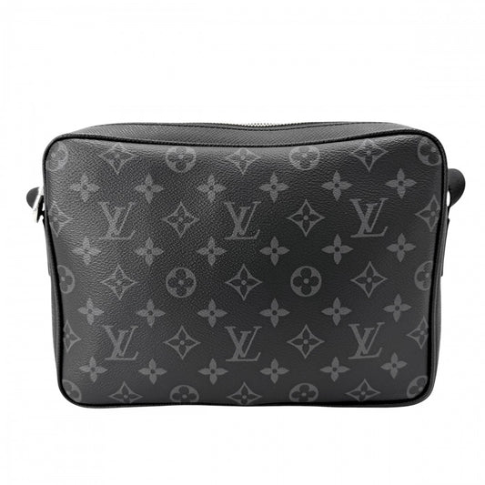 LOUIS VUITTON ルイヴィトン ショルダーバッグ タイガラマ アウトドアメッセンジャーPM モノグラムエクリプス M30233 ブラック 黒 シルバー金具 メンズ【中古品】