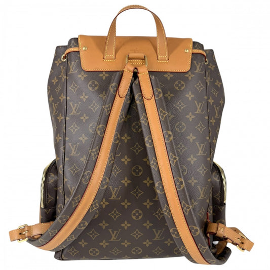 LOUIS VUITTON ルイヴィトン リュック トリオバックパック M44658 モノグラムキャンバス ブラウン 茶 ゴールド金具 メンズ【中古品】