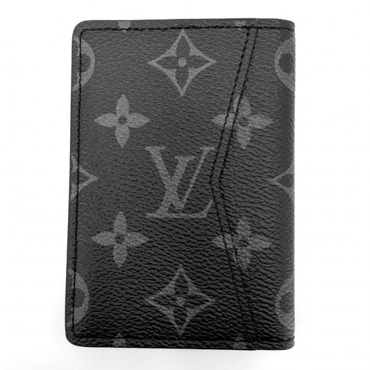 LOUIS VUITTON ルイヴィトン カードケース モノグラムエクリプス オーガナイザードゥポッシュ 名刺入れ 定期入れ 小物 M61696 ブラック 黒 メンズ【中古品】