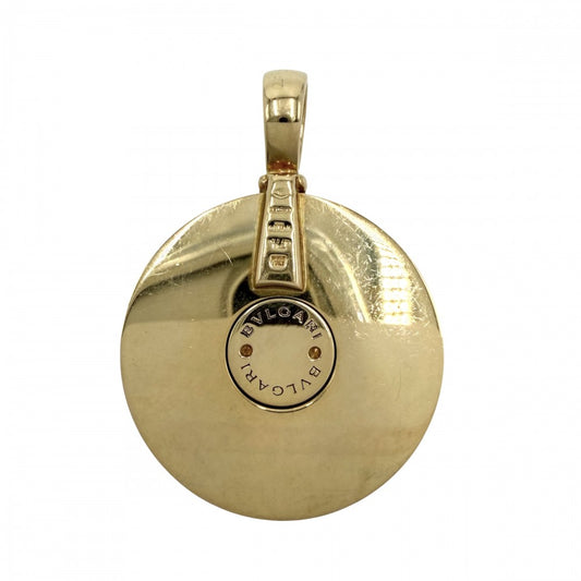 BVLGARI ブルガリ ペンダントトップ オプティカル ジュエリー アクセサリー 18金YG Au750 K18イエローゴールド ホワイトシェル ゴールド ユニセックス 約30.5g【中古品】