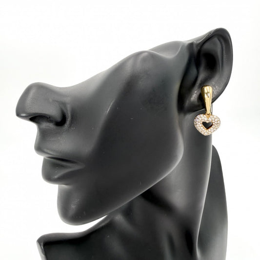 Chaumet ショーメ イヤリング ハート スイング 18金YG Au750 ジュエリー アクセサリー
K18イエローゴールド ダイヤモンド レディース 約13.2g【中古品】