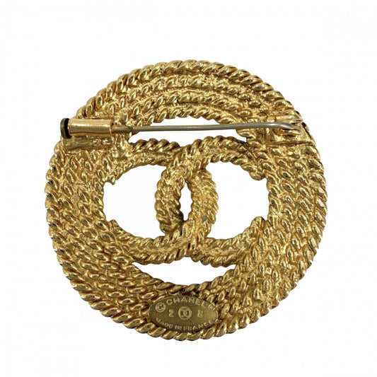 CHANEL シャネル ブローチ チェーン ココマーク アクセサリー ヴィンテージ GP 2 8 ゴールド レディース 約20.6g 1993年【中古品】