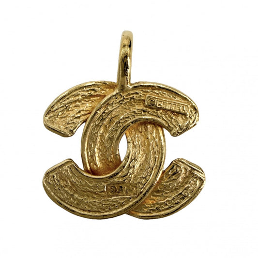 CHANEL シャネル ペンダントトップ マトラッセ ココマーク アクセサリー GP ゴールド レディース 約10.0g【中古品】