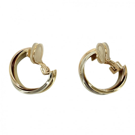 CARTIER カルティエ イヤリング トリニティ アクセサリー ジュエリー 18金YG/PG/WG Au750 K18イエローゴールド K18ピンクゴールド K18ホワイトゴールド レディース 約13.4g【中古品】