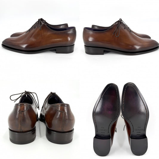 Berluti ベルルッティ ローファー アレッサンドロ デムジュール 革靴 オックスフォード 35 1/2サイズ 約22cm レザー ブラウン 茶 レディース【中古品】
