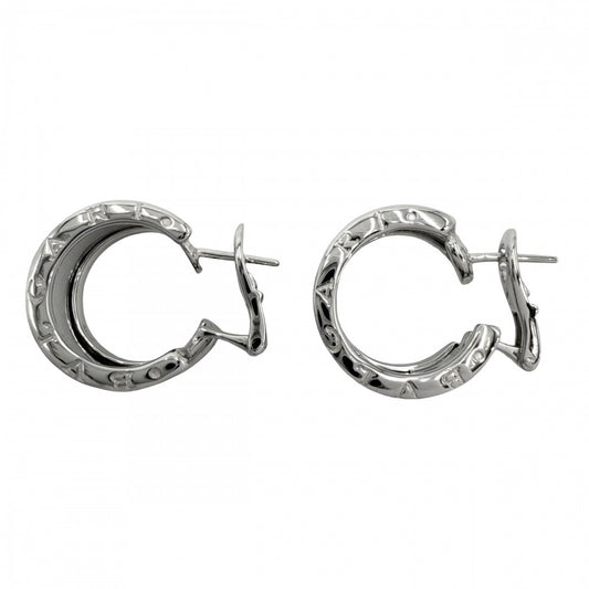 BVLGARI ブルガリ ピアス ビーゼロワン ジュエリー B-zero1 アクセサリー 18金WG Au750 K18ホワイトゴールド レディース 約13.3g【中古品】