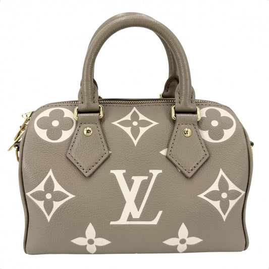 LOUIS VUITTON ルイヴィトン 2WAY バイカラ―モノグラムアンプラント スピーディバンドリエール20 ミニハンドバッグ ショルダーバッグ M46575 トゥルトレールグレー クリーム ゴールド金具 レディース【中古品】