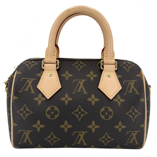 LOUIS VUITTON ルイヴィトン 2WAY モノグラム スピーディバンドリエール20 ハンドバッグ ショルダーバッグ 鞄 かばん M46222 ブラウン 茶 ゴールド金具 レディース【中古品】
