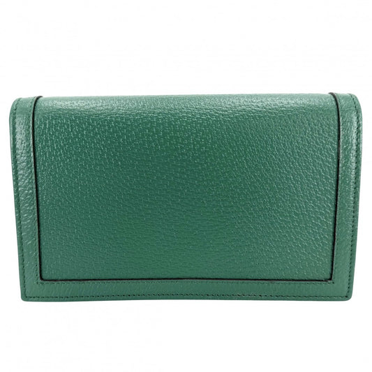 GUCCI グッチ ショルダーバッグ ダイアナ ミニバッグ チェーン バンブー 696817 レザー グリーン 緑 ゴールド金具 レディース【中古品】