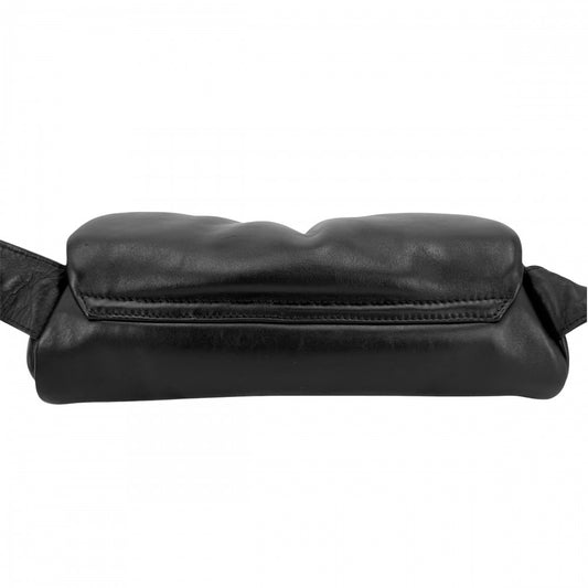 JIL SANDER ジルサンダー ショルダーバッグ カンノーロ パデッド スモール CANNOLO PADDED SMALL レザー ブラック 黒 ゴールド金具 レディース【中古品】