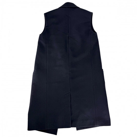 CELINE セリーヌ アウター アウター ジレ ロングベスト 服 アパレル 36 ネイビー 紺 秋 冬 ウール レディース【中古品】