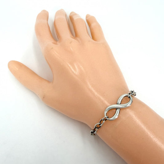 TIFFANY&Co. ティファニー ブレスレット インフィニティ ジュエリー アクセサリー シルバー925 レディース 約6.1g【中古品】