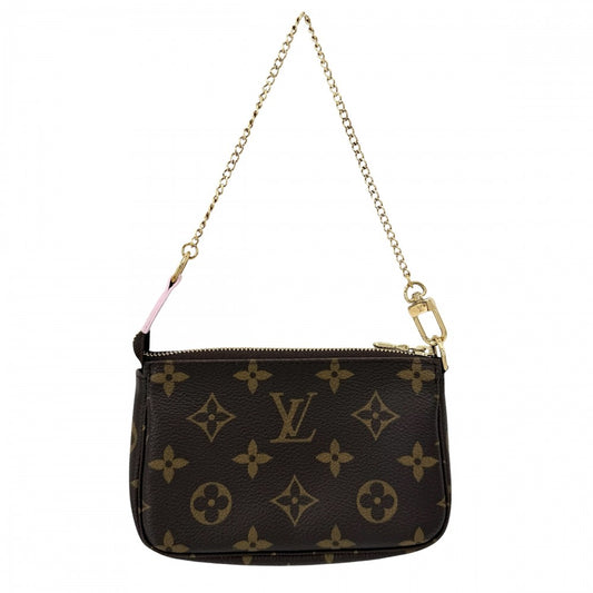 LOUIS VUITTON ルイヴィトン ハンドバッグ ミニポシェットアクセソワール ヴィヴィエンヌ ホリデイ アクセサリーポーチ M45905 モノグラムキャンバス ブラウン 茶 マルチカラー ゴールド金具 レディース【中古品】