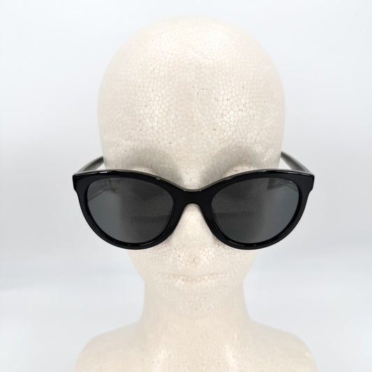 CHANEL シャネル サングラス ロゴ ココマーク 眼鏡 アイウェア 5523 アセテート ブラック 黒 シルバー金具 レディース【中古品】