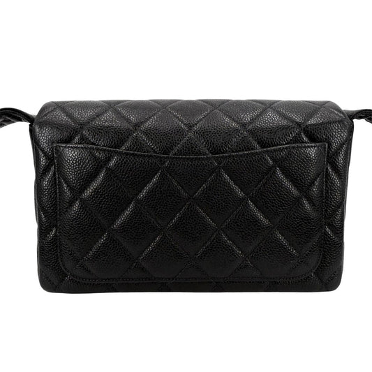 CHANEL シャネル ショルダーバッグ マトラッセ ブラック 黒 ゴールド金具 レディース【中古品】