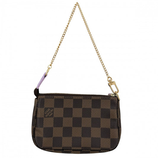 LOUIS VUITTON ルイヴィトン ハンドバッグ ダミエ ミニポシェットアクセソワール イリュストレ アクセサリーポーチ N63003 モノグラムキャンバス ブラウン 茶 パープル 紫
ゴールド金具 レディース【中古品】