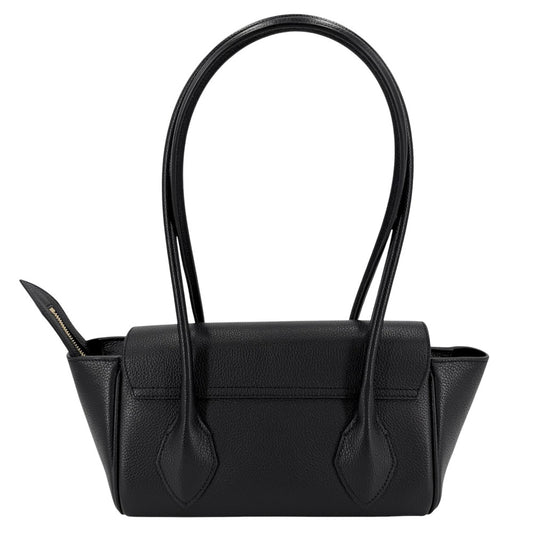 Salvatore Ferragamo サルヴァトーレフェラガモ ハンドバッグ イーストウエスト トートバッグ レザー ブラック 黒 ゴールド金具 レディース【中古品】