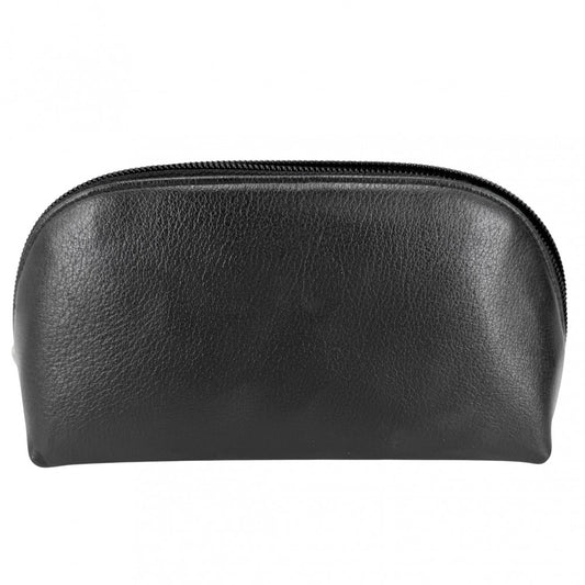 CHANEL シャネル ポーチ カメリア ココマーク 小物入れ レザー ブラック 黒 シルバー金具 レディース【中古品】