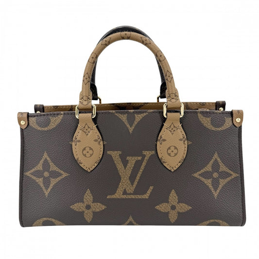 LOUIS VUITTON ルイヴィトン 2WAY オンザゴーEW チェーン ハンドバッグ ショルダーバッグ M14236 モノグラムジャイアント モノグラム・リバース ブラウン 茶 ゴールド金具 レディース【中古品】