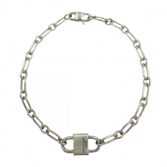 TIFFANY&Co. ティファニー ブレスレット ティファニー1837 スモール ダブル ロック ブレスレット アクセサリー ジュエリー シルバー925 ユニセックス 約6.9g【中古品】