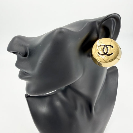 CHANEL シャネル イヤリング ココマーク ラウンド ヴィンテージ アクセサリー GP 2 6 ゴールド レディース 約42.6g 1991年【中古品】