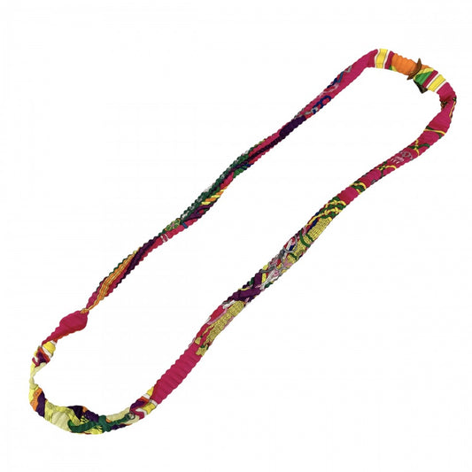 HERMES エルメス ネックレス プティアッシュ プティH シルクネックレス アクセサリー プリーツ シルク マルチカラー レディース【中古品】