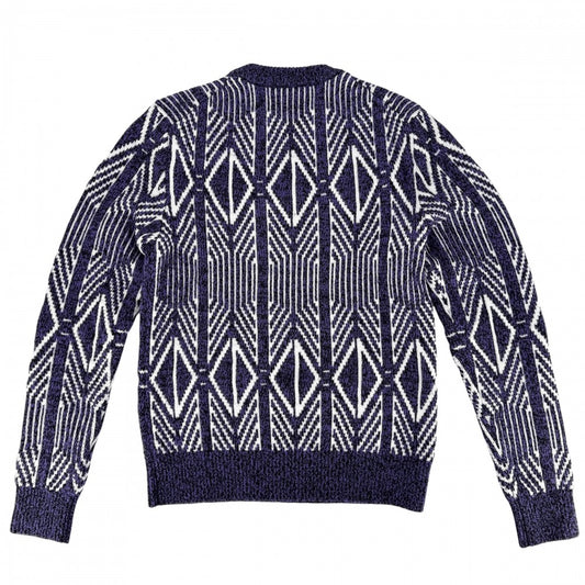DIOR HOMME ディオール・オム ニット ダイヤモンドストライプ セーター トップス アパレル 服 XS パープル 紫
ホワイト 白 ウール ポリエステル メンズ【中古品】