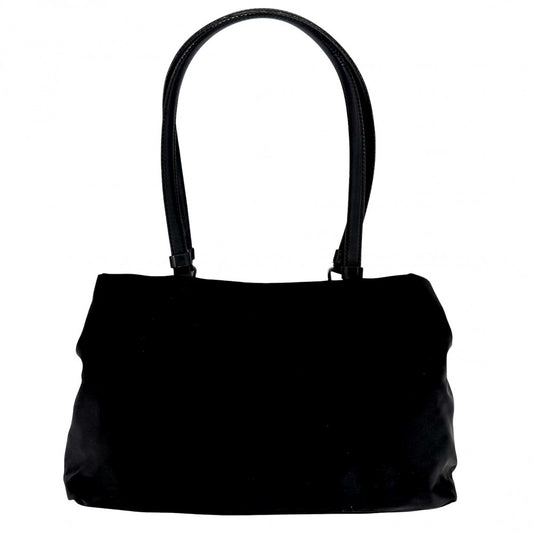 PRADA プラダ ハンドバッグ トライアングルロゴ ミニバッグ B11216 ナイロン ブラック 黒 シルバー金具 レディース【中古品】