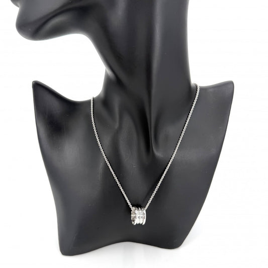 BVLGARI ブルガリ ネックレス ビーゼロワン セーブ・ザ・チルドレン ジュエリー アクセサリー シルバー925 ユニセックス 約10.5g【中古品】