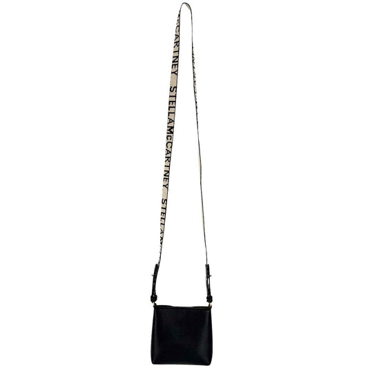 Stella McCartney ステラマッカートニー ショルダーバッグ マイクロ ステラ ミニバッグ レザー ブラック 黒 ゴールド金具 レディース【中古品】