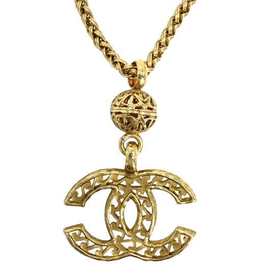 CHANEL シャネル ネックレス ココマーク ロングネックレス アクセサリー GP 95A ゴールド レディース 約83.2g 1995年【中古品】