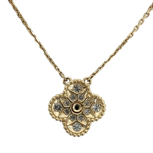 Van Cleef & Arpels ヴァンクリーフ&アーペル ネックレス ヴィンテージアルハンブラ アクセサリー ジュエリー K18イエローゴールド ダイヤモンド0.48ct VCARA45300 レディース 約5.4g【中古品】
