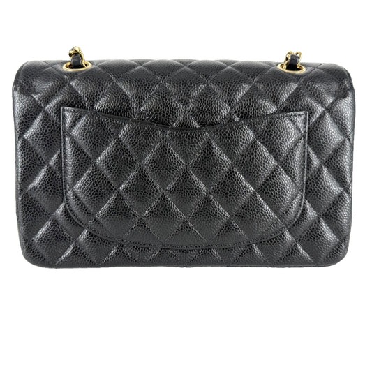 CHANEL シャネル ショルダーバッグ マトラッセ23 ダブルチェーン ダブルフラップ ココマーク ターンロック キャビアスキン ブラック 黒 ゴールド金具 レディース【中古品】