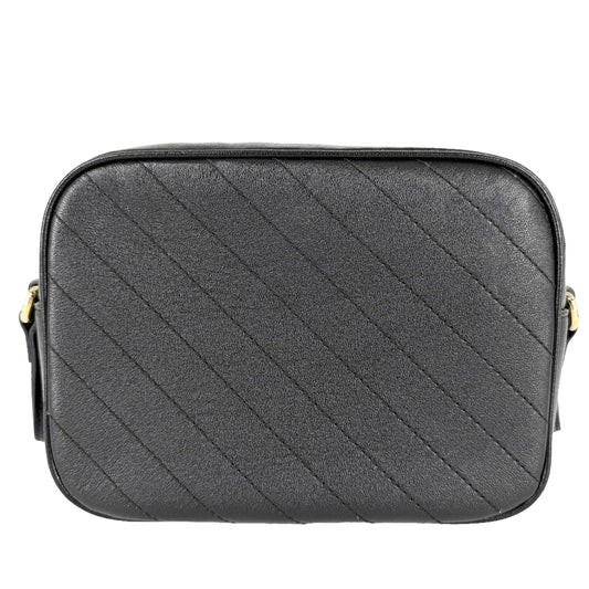 GUCCI グッチ ショルダーバッグ ブロンディ インターロッキングG 742360 レザー ブラック 黒 ゴールド金具 レディース【中古品】