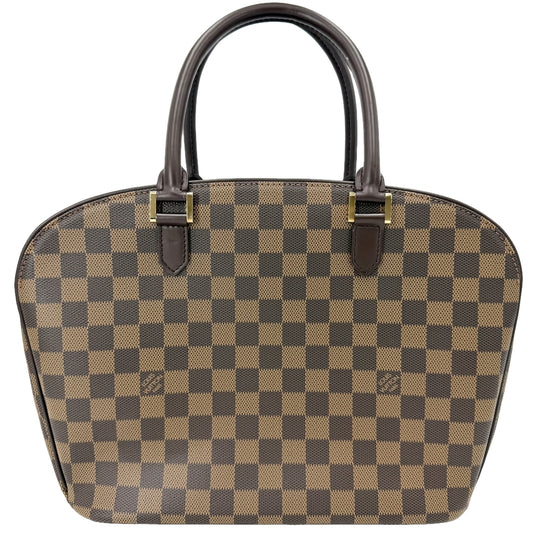 LOUIS VUITTON ルイヴィトン ハンドバッグ ダミエ サリアオリゾンタル Sarria Horizontal N51282 ダミエキャンバス ブラウン 茶 ゴールド金具 レディース【中古品】